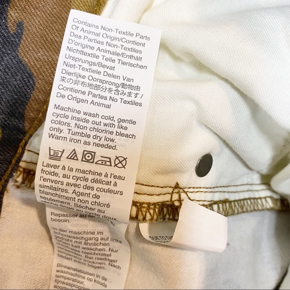 MADEWELL The High-Rise Slim Boyjean in Cottontail Camo NWT - Picture 12 of 14